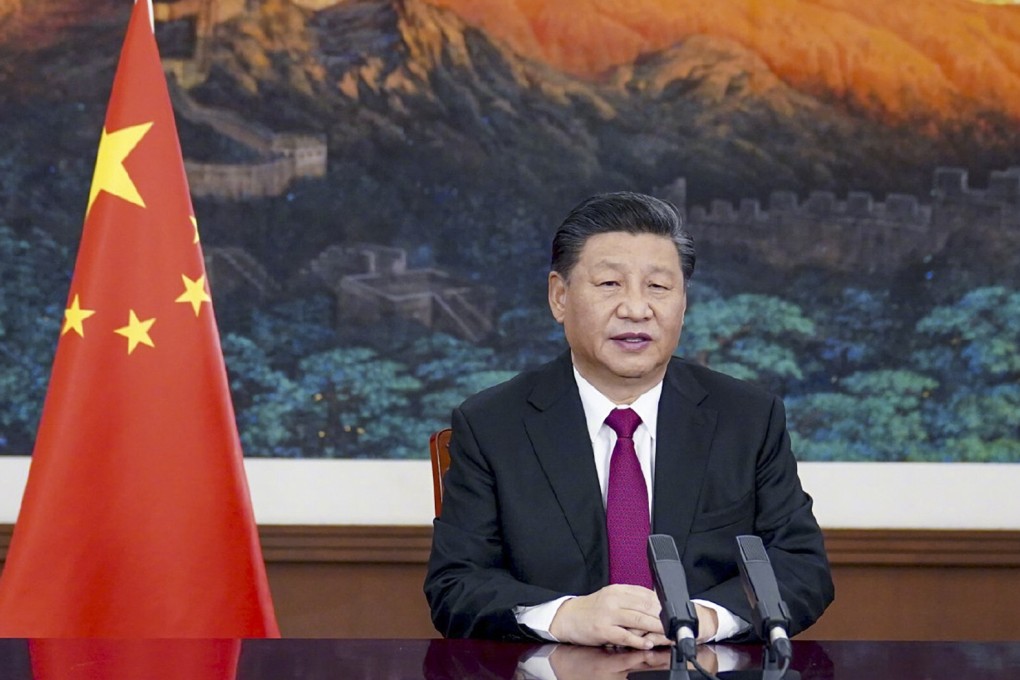 Xi Jinping delivered the opening address of the Davos Forum via videolink. Photo: Xinhua