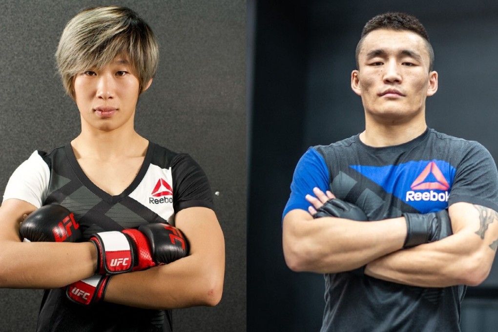 Na Liang (left) and Aori Qileng are the second and third China academy graduates to sign with the UFC. Photo: Handout