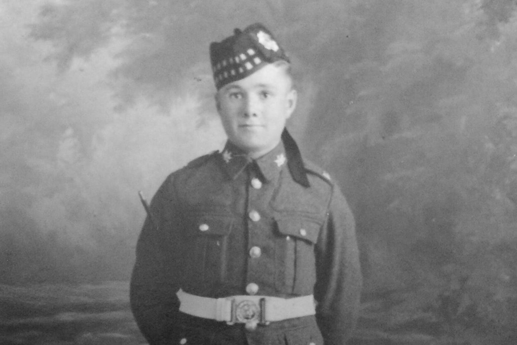 Briton Dennis Morley as a young private in the Second Battalion of the Royal Scots regiment. He came to Hong Kong in 1937. Photo: Courtesy of Denise Wynne
