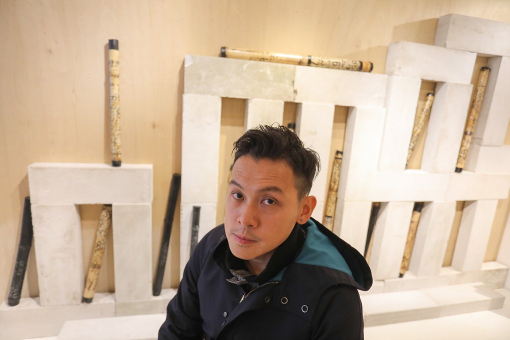 Hong Kong artist Wong Tong at Sin Sin Fine Art, in Hong Kong. Photo: SCMP / May Tse