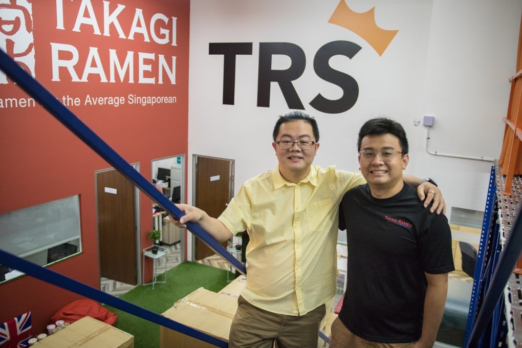 Yang Kaiheng, right, the force behind The Royal Singapore, with the company’s chief executive and creative director, Tham Why Keen. Photo: Clifford Lee