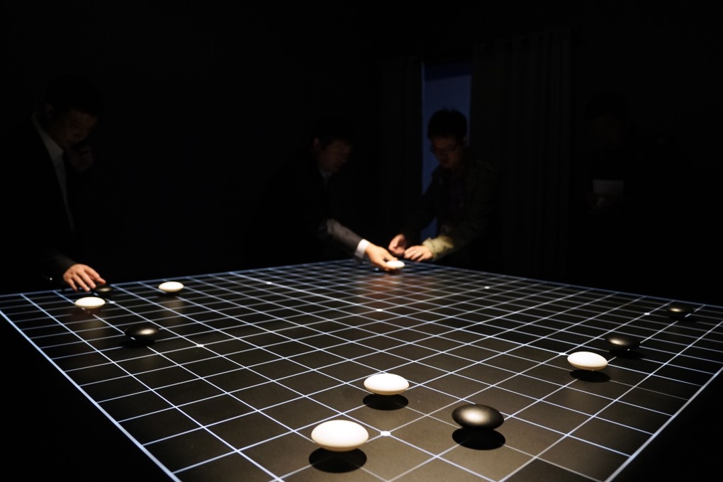 A maglev game of Go (weiqi) at the 5th Exhibition of International Works of Arts and Sciences in Beijing in November 2019. Weiqi, a Chinese game of territorial possession, surely informs Beijing’s geopolitical strategy. Photo: Xinhua