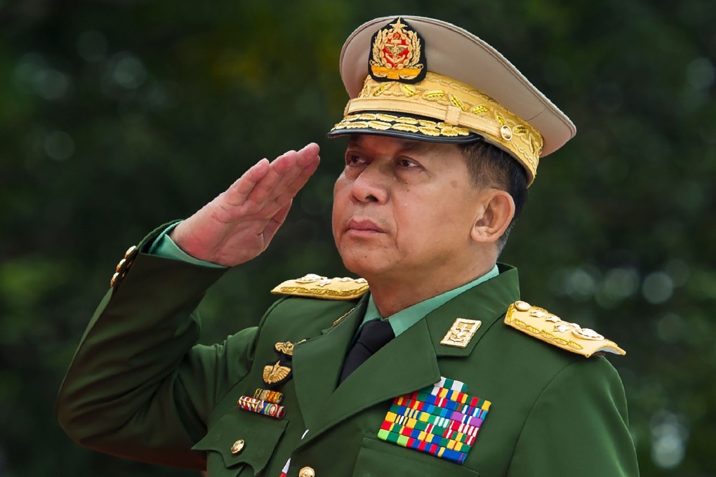 Myanmar's military chief, Senior General Min Aung Hlaing, earlier this week raised the prospect of scrapping the country's constitution. Photo: AFP