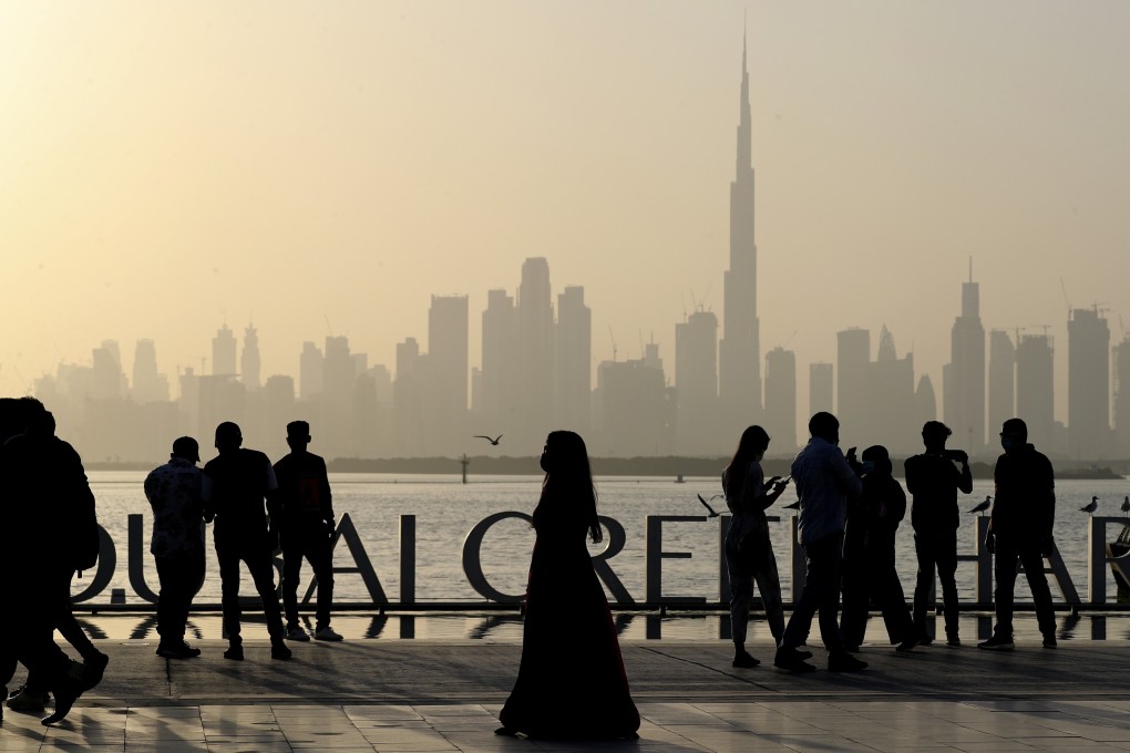 A view of Dubai’s city skyline and the world’s tallest tower, the Burj Khalifa. Photo: AP