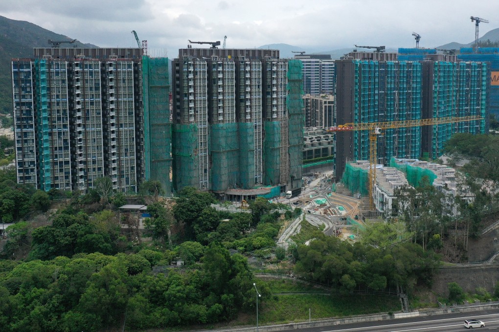 Aerial view of China Evergrande's housing project Emerald Bay under construction in Tuen Mun on May 13, 2020. Photo: May Tse