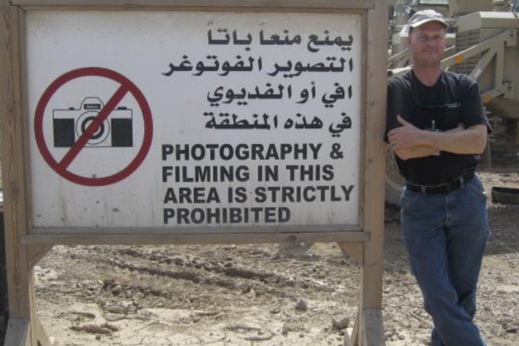 Mark Frerichs, a contractor from Illinois, poses in Iraq in a photo obtained from Twitter. Frerichs was abducted in Afghanistan in January 2020. Photo: Twitter via AP