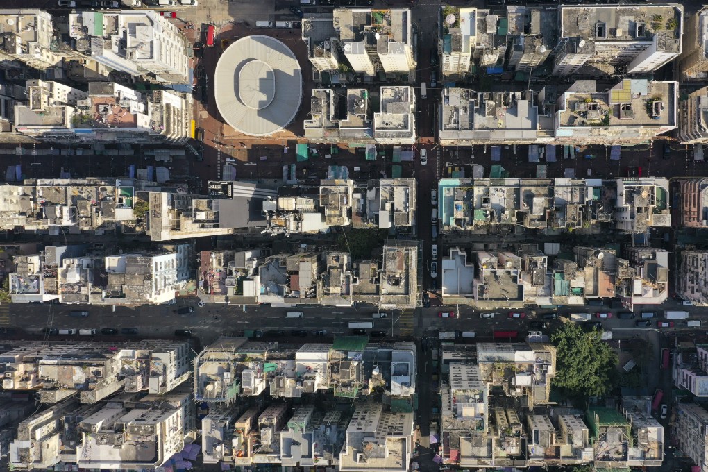 Aerial view of the area locked down in Jordan. Photo: Martin Chan