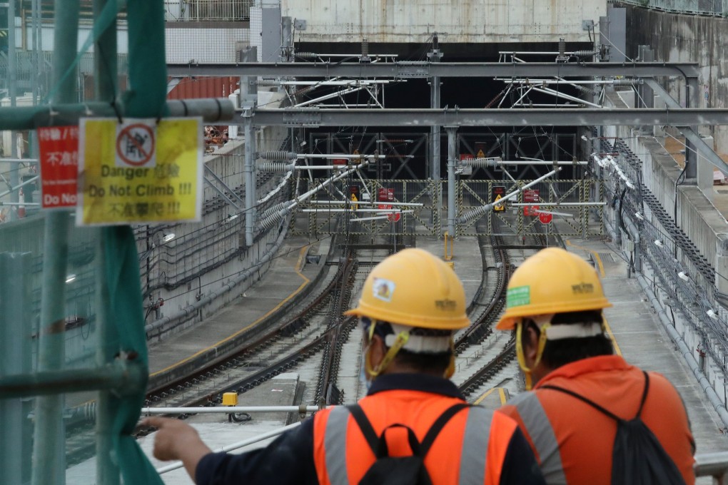 Construction of the Hung Hom to Admiralty portion of the Sha Tin-Central link has been plagued by delays. Photo: Nora Tam