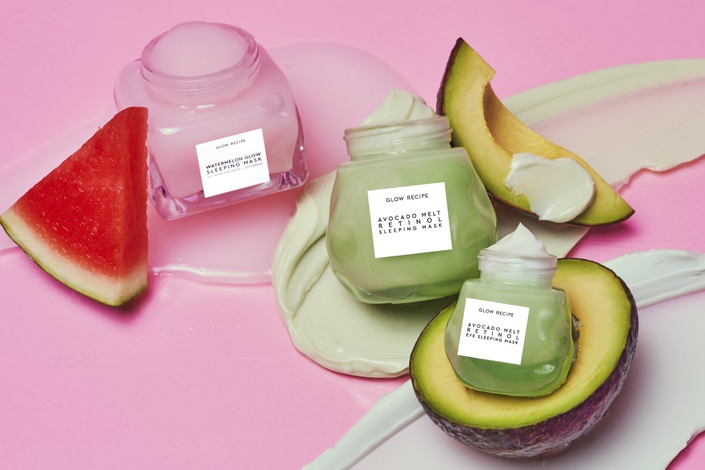 Glow Recipe products infused with watermelon and avocado. Fruit and vegetable-based skincare products are packed with vitamins and rich in antioxidants.
