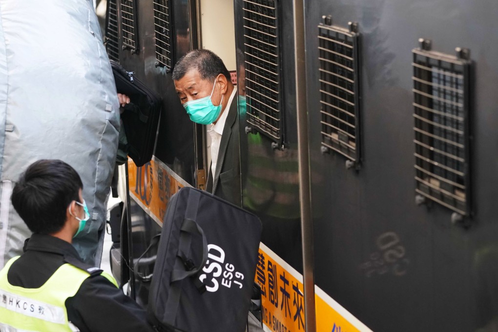 Media tycoon Jimmy Lai arrives at the Court of Final Appeal in Central on Monday morning. Photo: Felix Wong