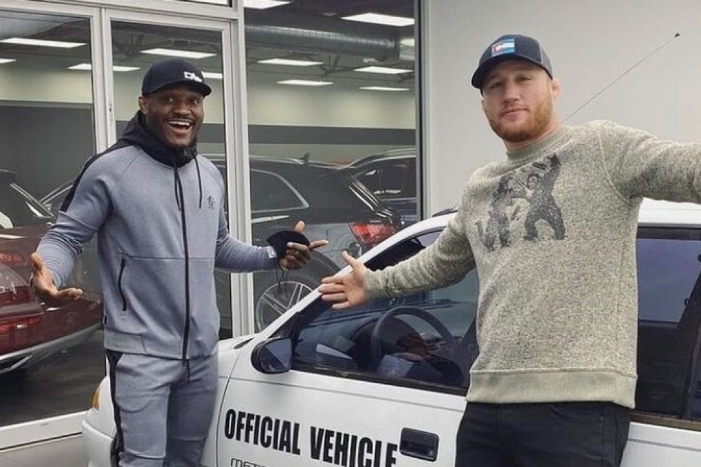 Kamaru Usman and Justin Gaethje in Denver, Colorado. Photo: Instagram
