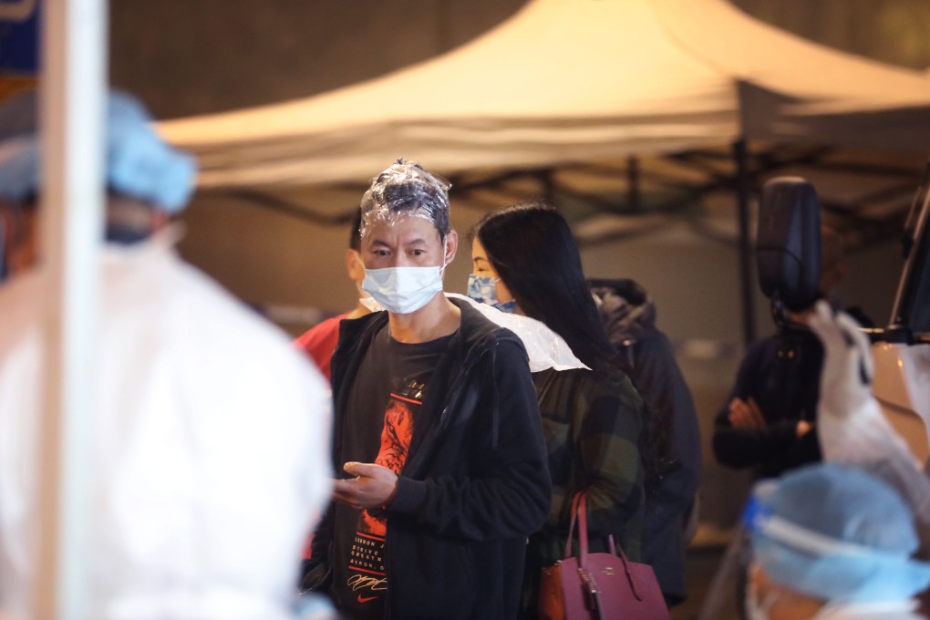 A man was having his hair dyed when the lockdown was imposed. Photo: Handout