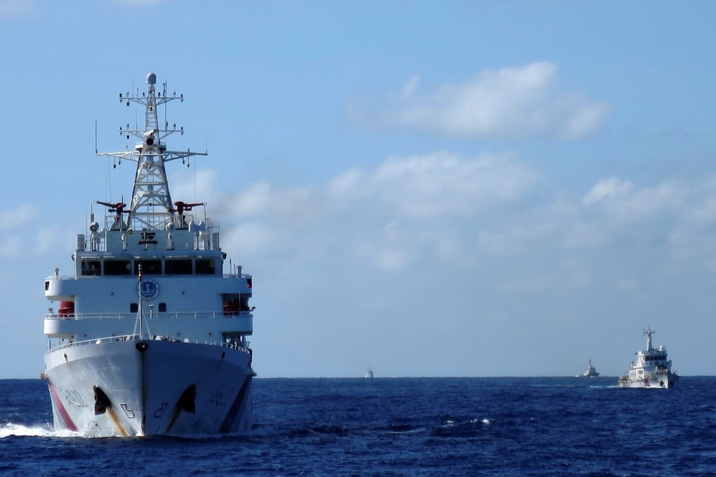 Chinese coastguard ships in the South China Sea. Photo: Reuters