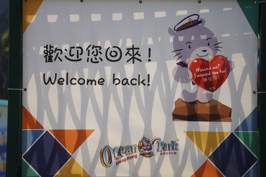 Ocean Park in Aberdeen, Hong Kong, is currently closed due to Covid-19. The theme park hopes a revamp of its business model will help it stay afloat. Photo: Winson Wong