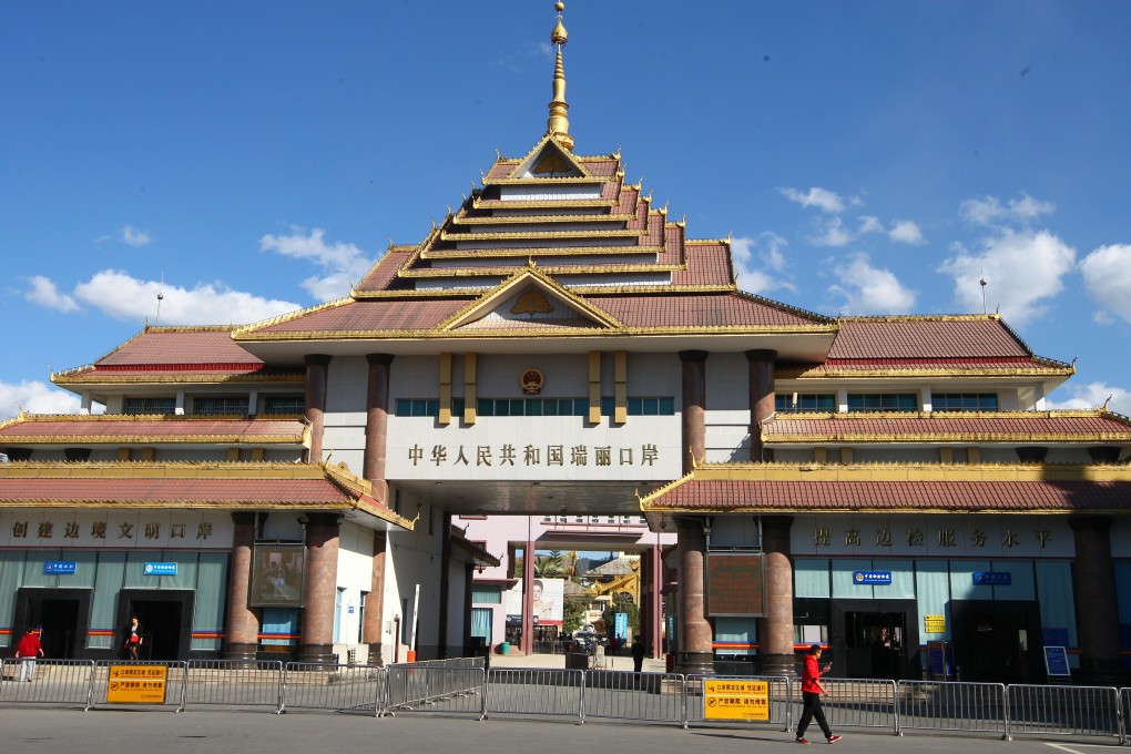 The Ruili Port is seen on the Chinese side in Yunnan province, at the border with Myanmar. Photo: Simon Song