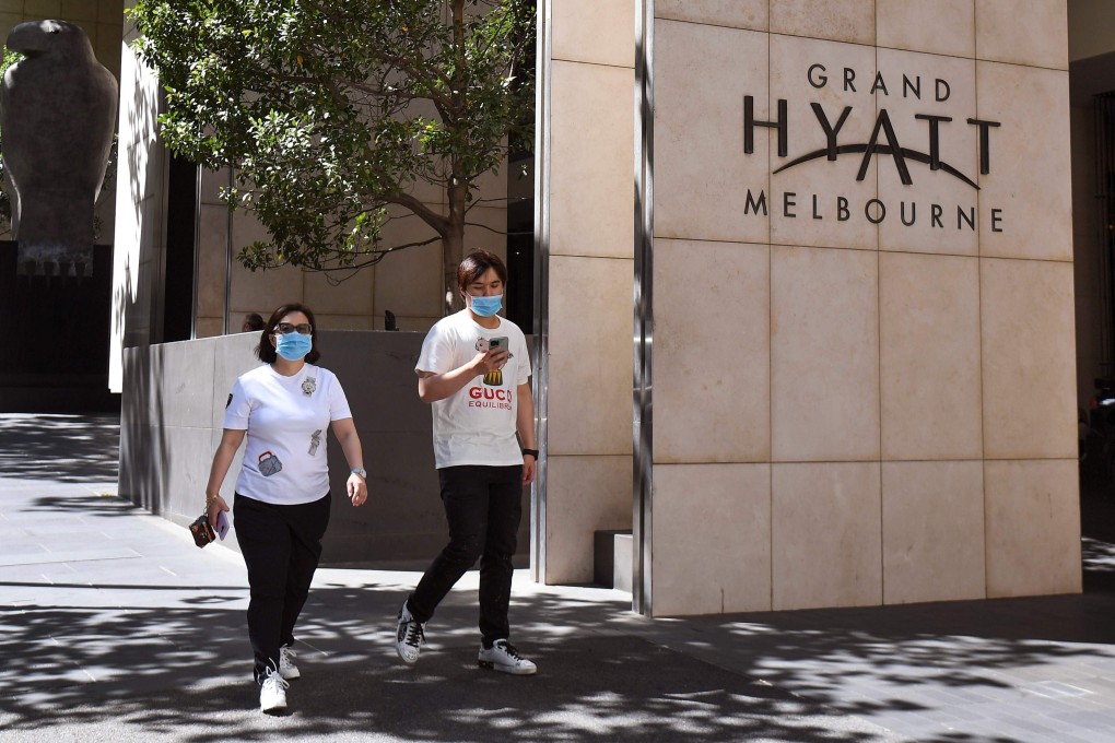 The Grand Hyatt hotel hosts tennis players and officials of the Australia Open. Photo: AFP