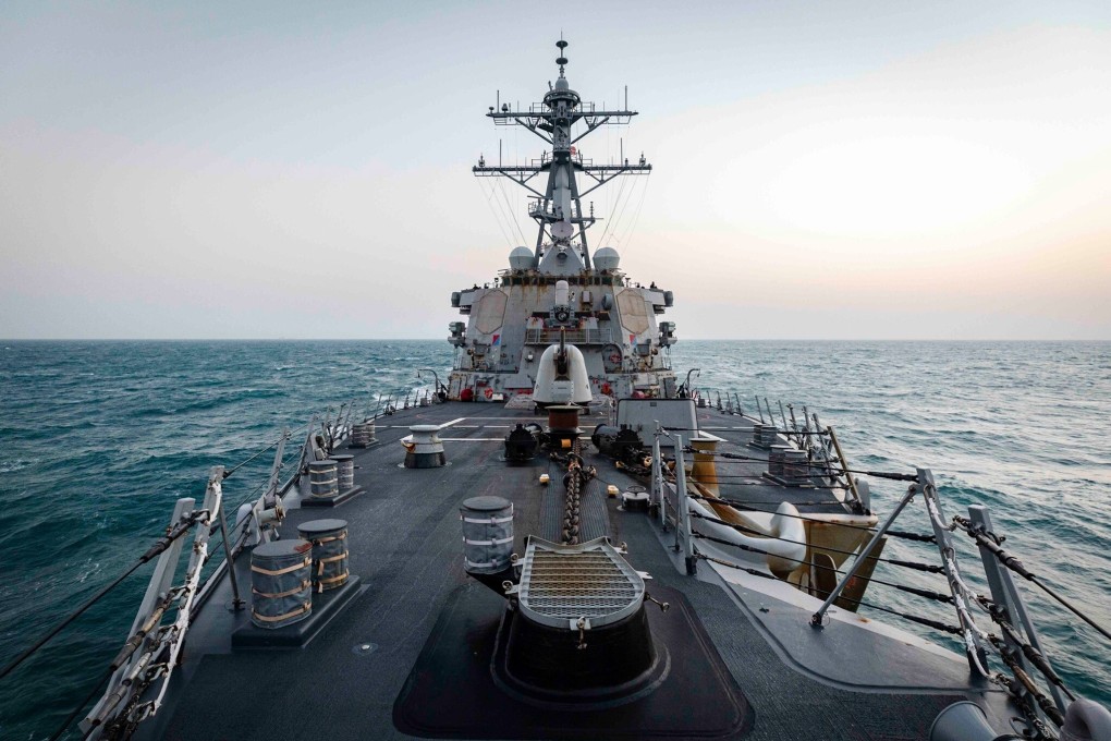 The USS John S. McCain sailed through the Taiwan Strait on Thursday. Photo: Facebook