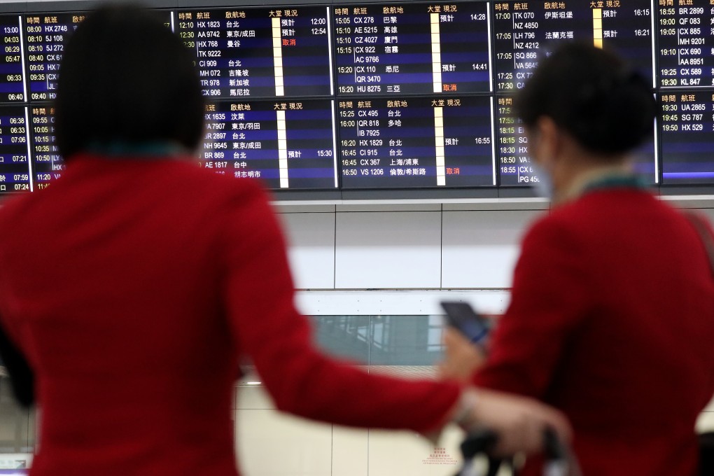 Hong Kong is pushing ahead with a plan to require aircrew members to undergo 14 days of quarantine and seven of medical surveillance. Photo: Nora Tam