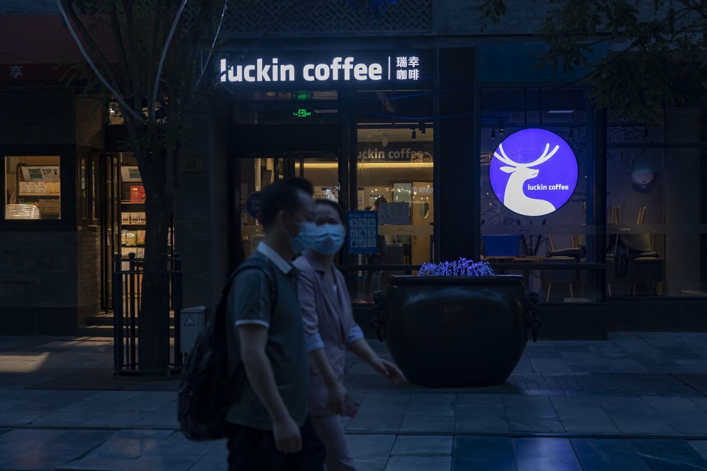 Luckin Coffee continues to be popular in China. Photo: Bloomberg