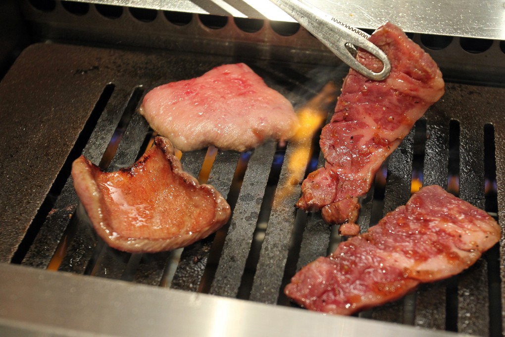 Grilled beef offerings at a yakiniku restaurant. Photo: SCMP