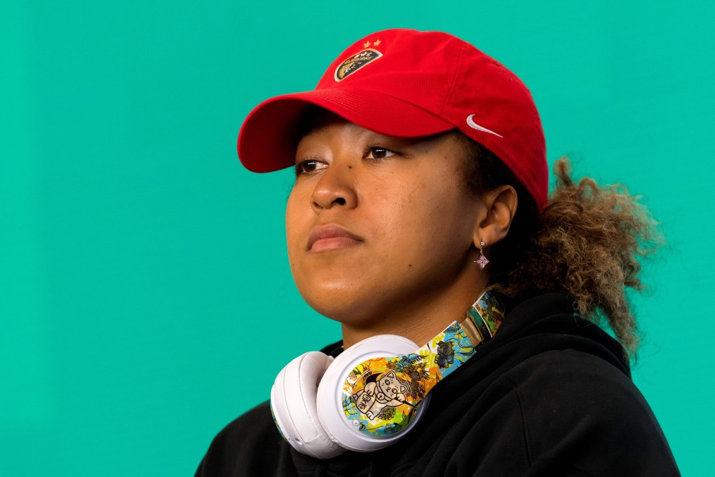 Japan's Naomi Osaka speaking at a press conference at Melbourne Park in Melbourne ahead of the Australian Open. Photo: AFP