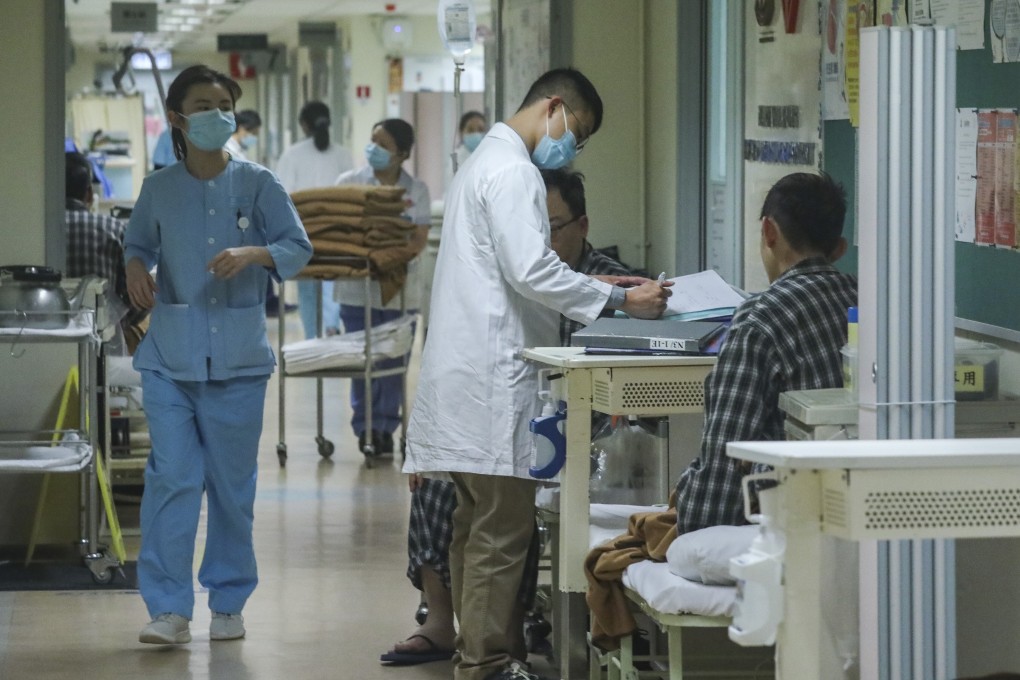 Medical staff at Kwong Wah Hospital in Yau Ma Tei. Photo: SCMP / Nora Tam