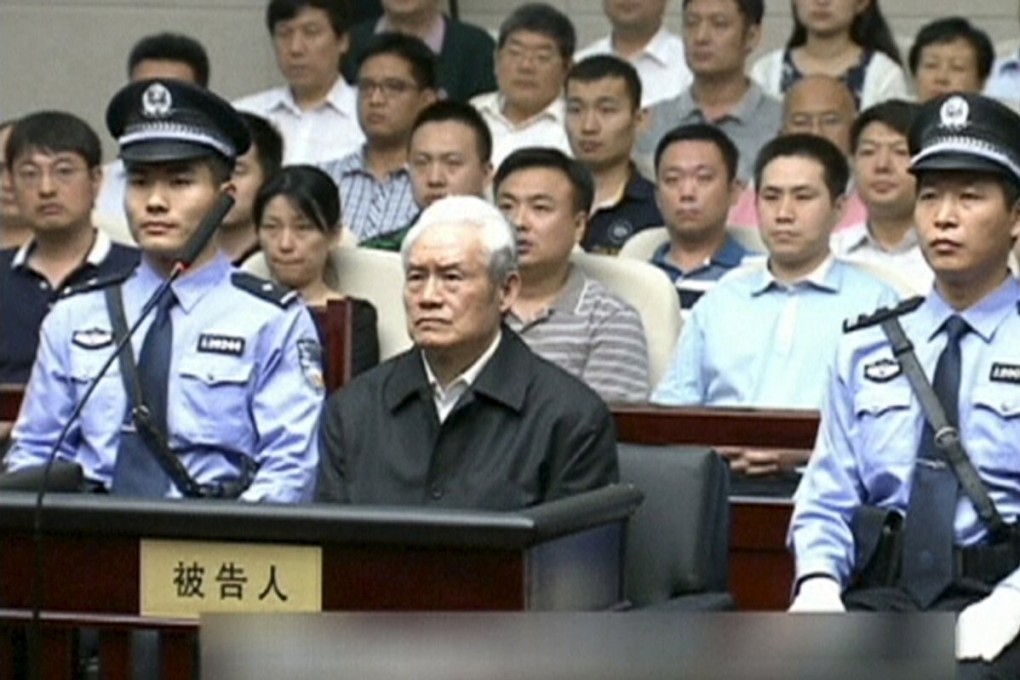 Zhou Yongkang, China's former domestic security chief, is serving a life sentence for corruption. Photo: Reuters