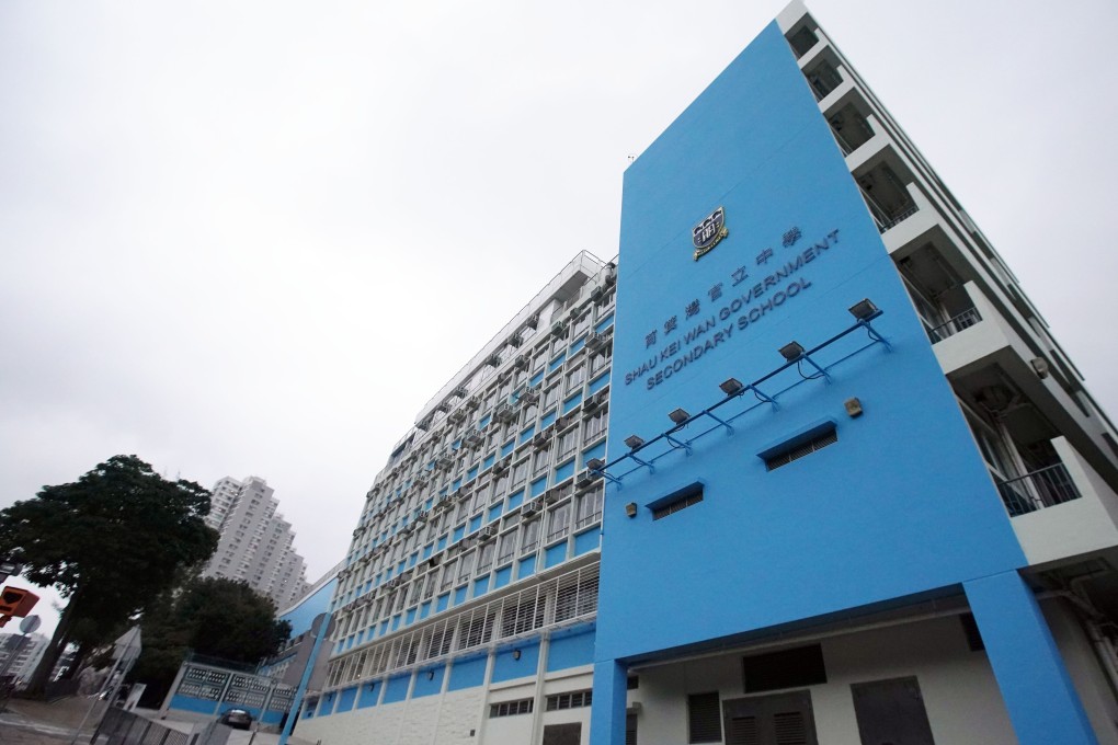 Health officials have imposed anti-contagion measures on Shau Kei Wan Government Secondary School. Photo: Felix Wong