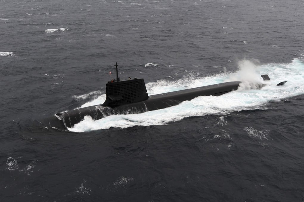 A Japan Maritime Self-Defence Forces diesel-electric Soryu submarine is seen in this undated handout photograph. Photo: Japan Maritime Self-Defence Force/Handout via Reuters