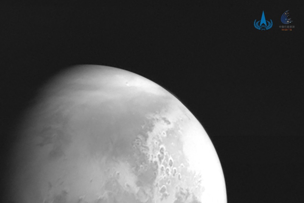 This photo released by the China National Space Administration (CNSA) on February 5, 2021 is the first image of Mars captured by China's Tianwen-1 about 2.2 million kilometres from Mars. Photo: EPA-EFE/China National Space Administration