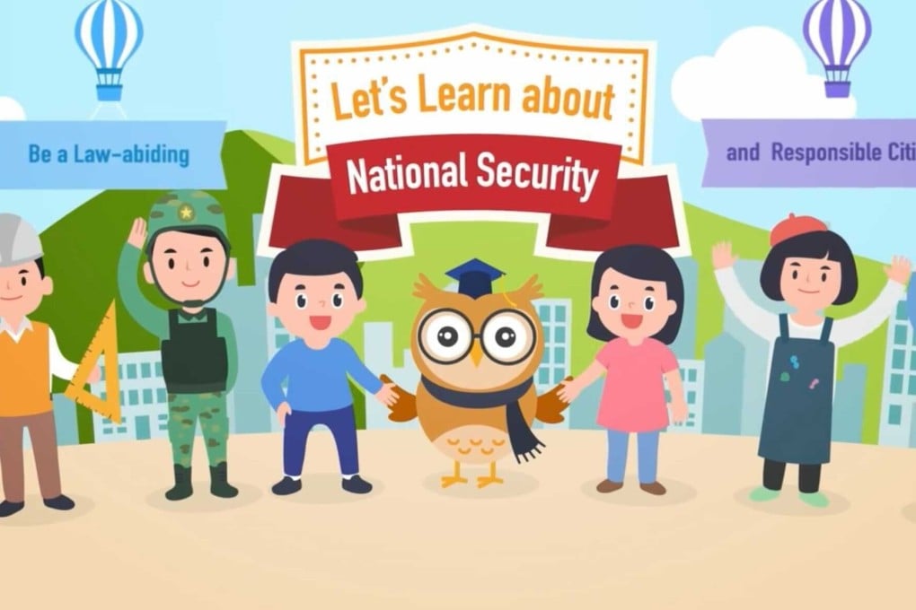 A seven-minute video introducing national security law to young pupils is part of the teaching materials provided by the Hong Kong Education Bureau. Photo: Handout