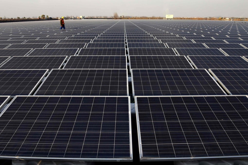 The National Energy Administration proposed that the share of renewables like solar power be raised from 28.2 per cent last year to 40 per cent by 2030. Photo: AFP