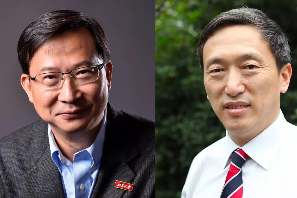 Rao Yi (left) claims the results of an experiment Pei Gang (right) conducted two decades ago could not be reproduced. Photo: Handout