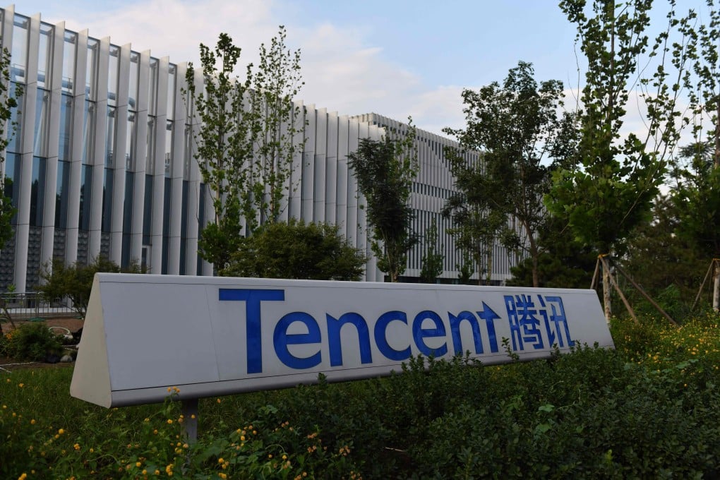 The headquarters of Tencent in Beijing on August 07, 2020. Photo: AFP