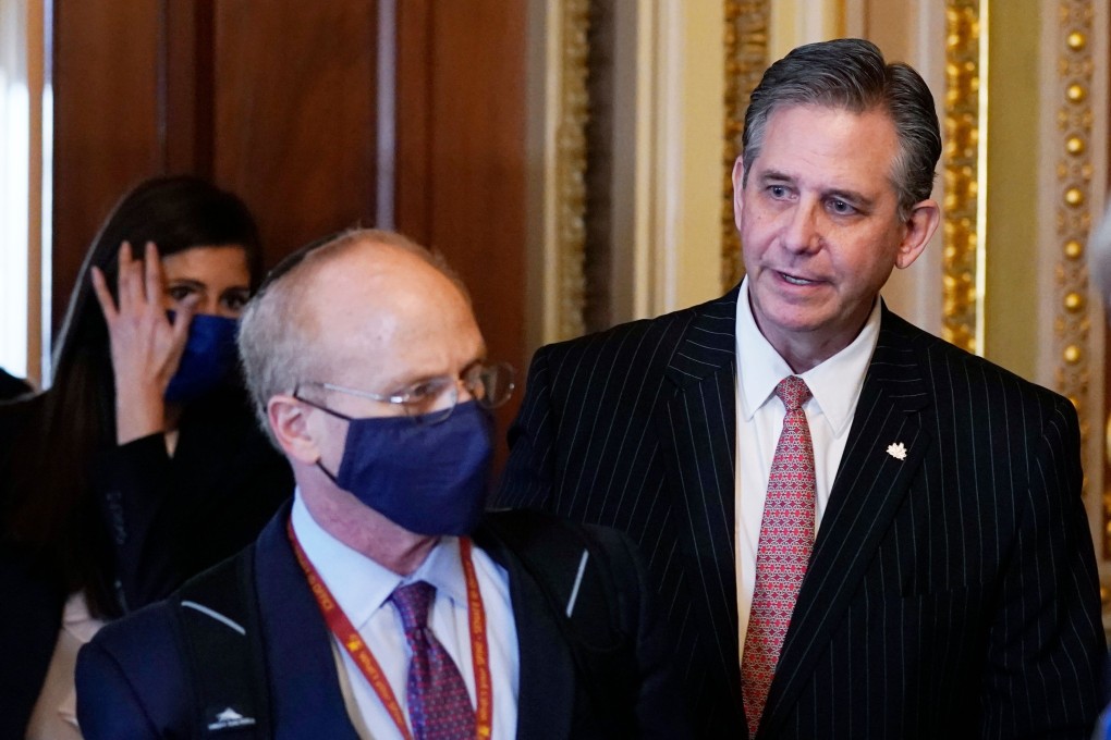 David Schoen and Bruce Castor, lawyers for former US president Donald Trump. Photo: AFP