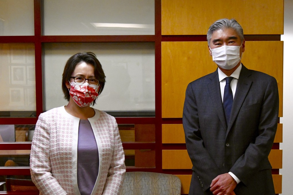 Taiwan’s de facto ambassador in Washington, Hsiao Bi-khim, met Sung Kim, acting US assistant secretary of state for East Asian and Pacific Affairs, on Wednesday. Photo: Twitter