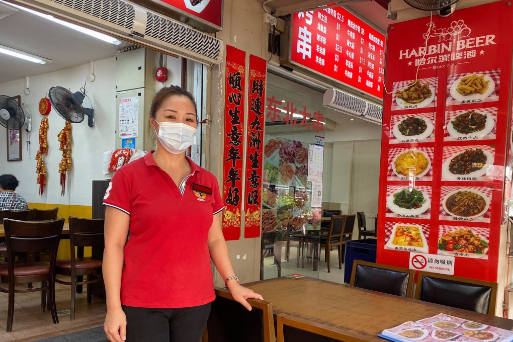 You Feifei, who works at a kebab restaurant in Singapore, said she would be treating the Lunar New Year holiday as just another work week. Photo: Dewey Sin
