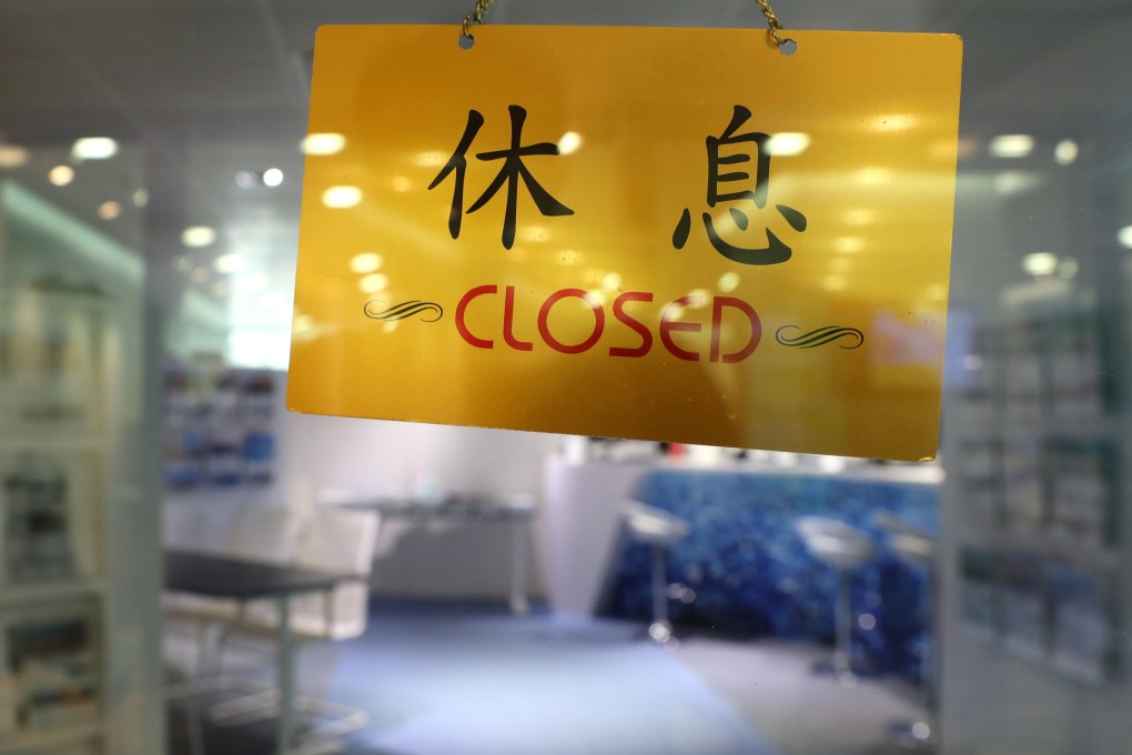 A closed travel agency in Sha Tin. Photo: Winson Wong