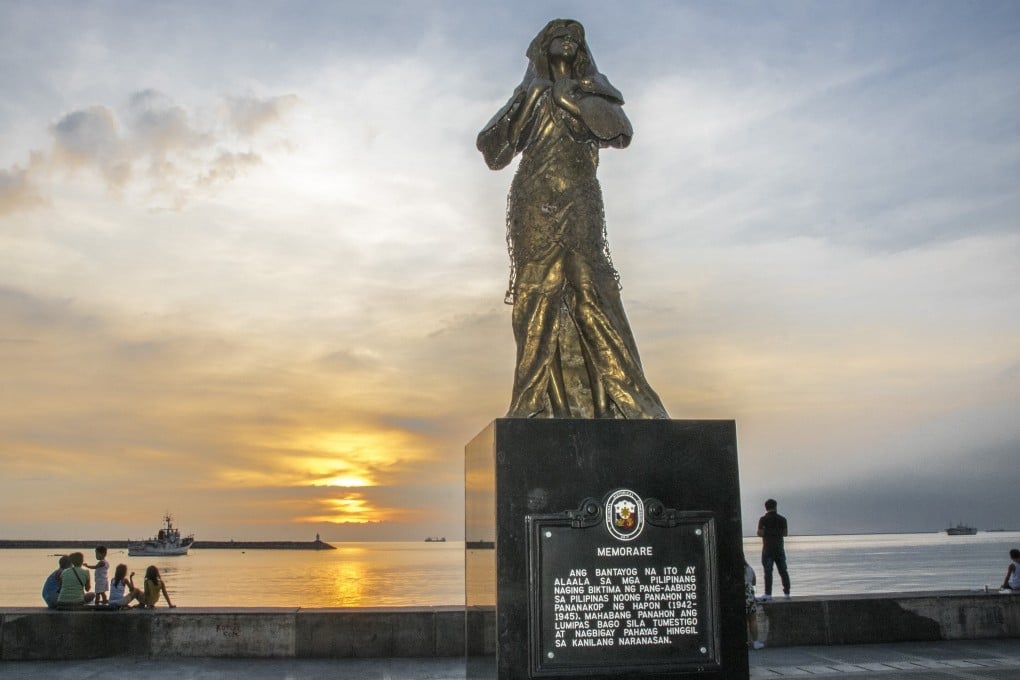 The Filipina Comfort Women monument in the Manila Bay that was removed in 2018 and later disappeared. Photo: Anson Yu/courtesy of Kaisa