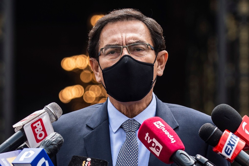 Former Peruvian president Martin Vizcarra received a coronavirus shot months before the country began an official inoculation programme. File photo: AFP