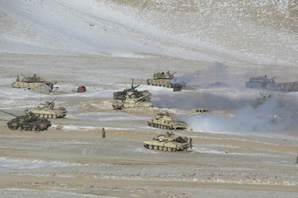 Indian and Chinese troops and tanks disengaging from the banks of Pangong Tso in Eastern Ladakh. Photo: Northern Command, Indian Army