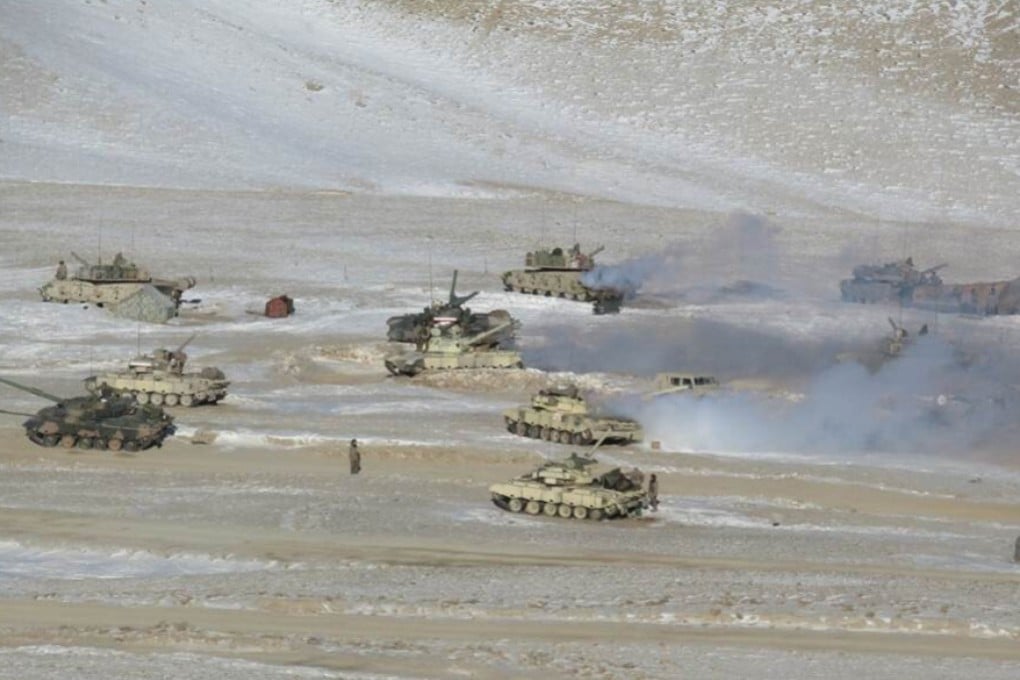 Indian and Chinese troops and tanks disengaging from the banks of Pangong Tso in Eastern Ladakh. Photo: Northern Command, Indian Army