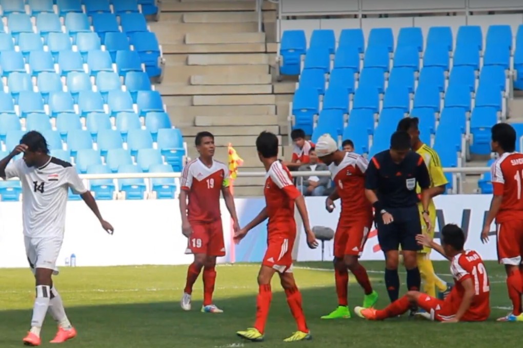 The 2014 Asian Games match between Nepal and Iraq was found to be manipulated by some of the Nepali players. Photo: Handout
