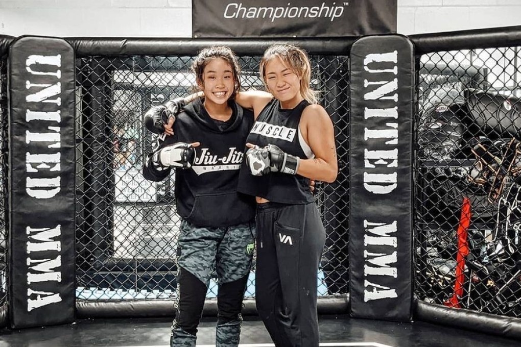 Victoria Lee with sister Angela, ONE Championship’s atomweight champ. Photo: Instagram