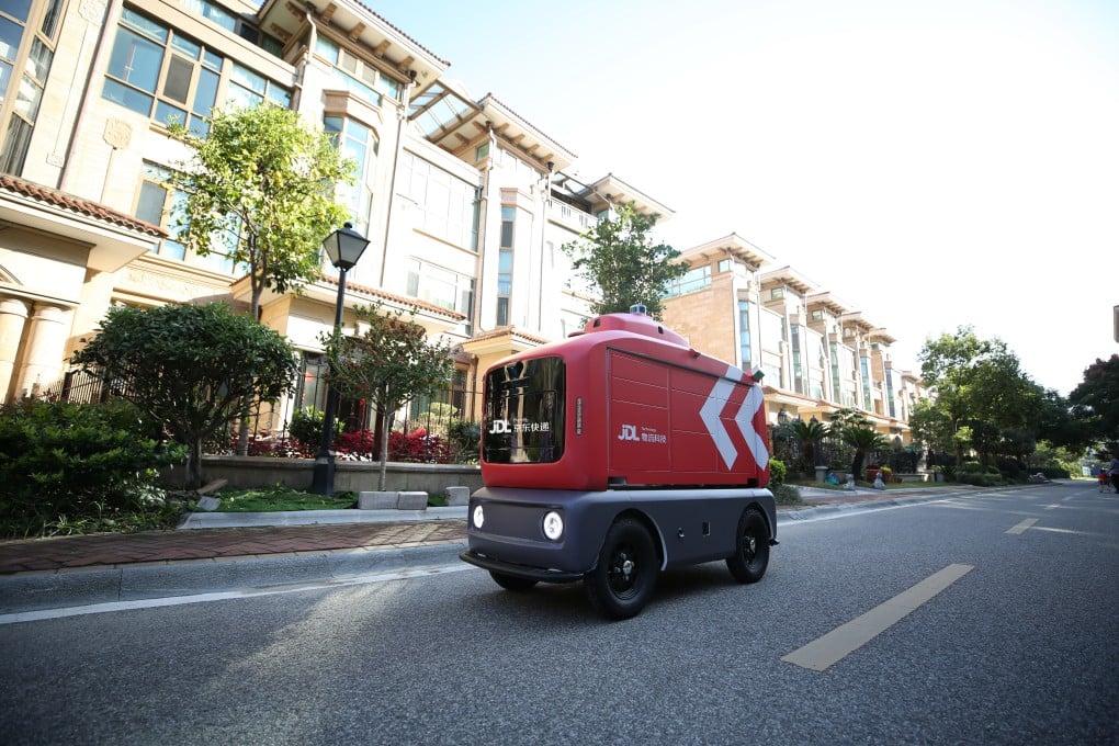 JD.com plans to put 100 autonomous delivery robots into operation in Changshu, a city in eastern China's Jiangsu province, by the end of this year. Photo: Handout