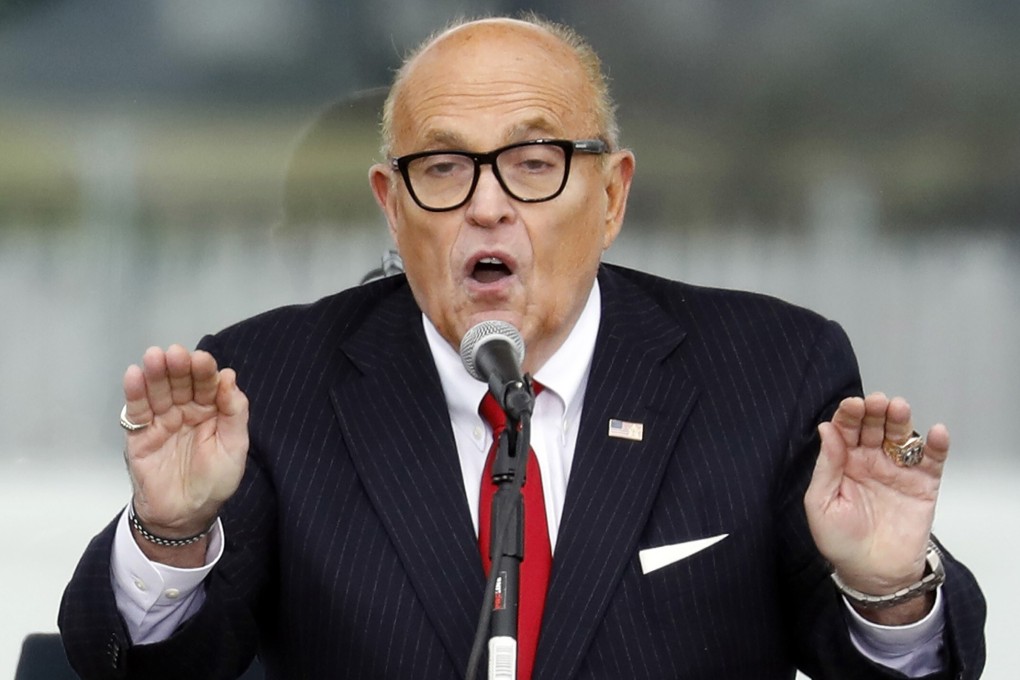 Rudy Giuliani speaks at the Save America Rally on January 6, day of the Capitol riot. File photo: TNS