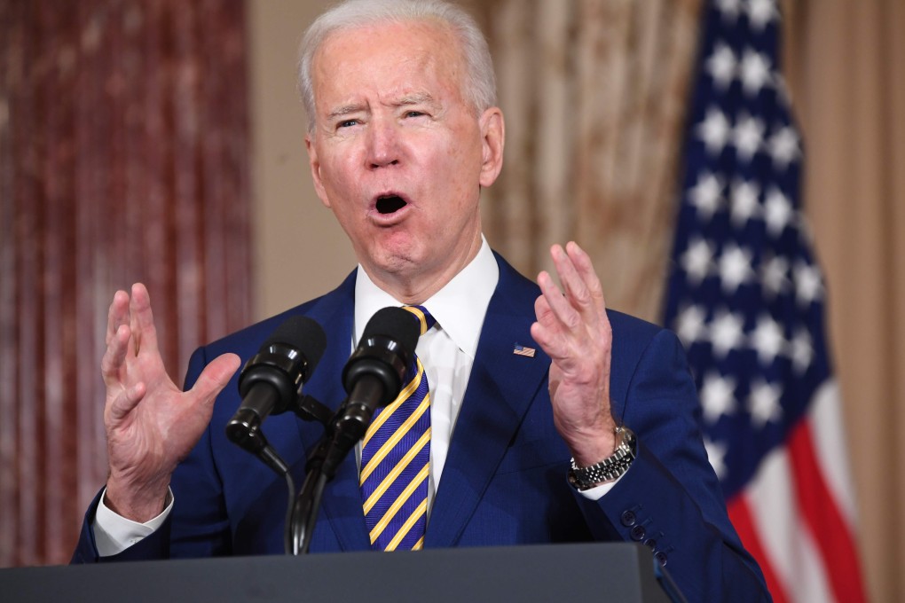 US President Joe Biden speaks about foreign policy at the State Department in Washington on February 4. Photo: AFP
