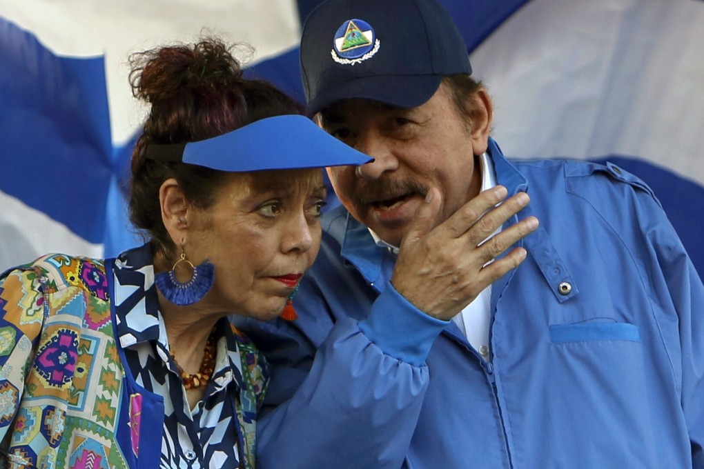 Nicaragua's President Daniel Ortega and his wife and Vice-President Rosario Murillo. Photo: AP