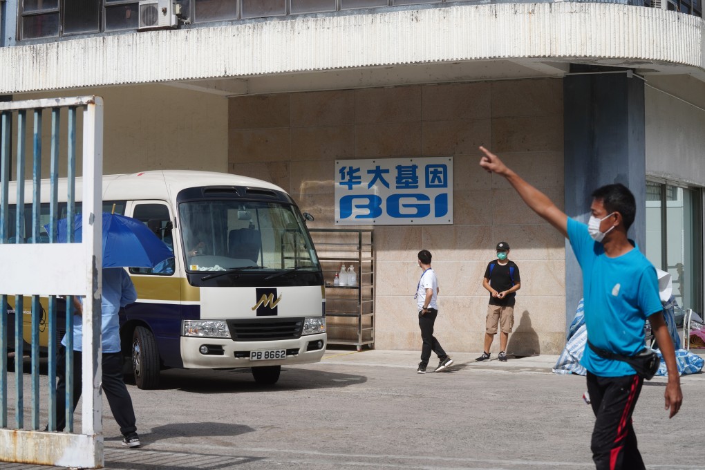 A lab assistant has been arrested for allegedly tampering with coronavirus test samples at the offices of the private lab BGI. Photo: Sam Tsang