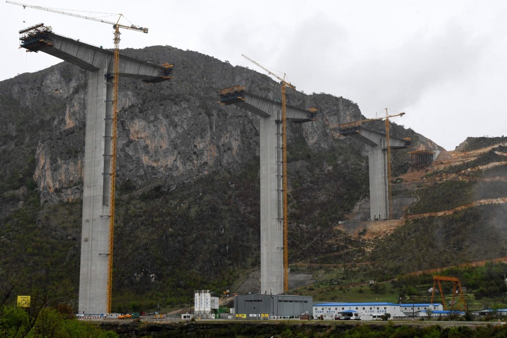 A major road link in Montenegro has been blamed for raising the country’s debts. Photo: AFP